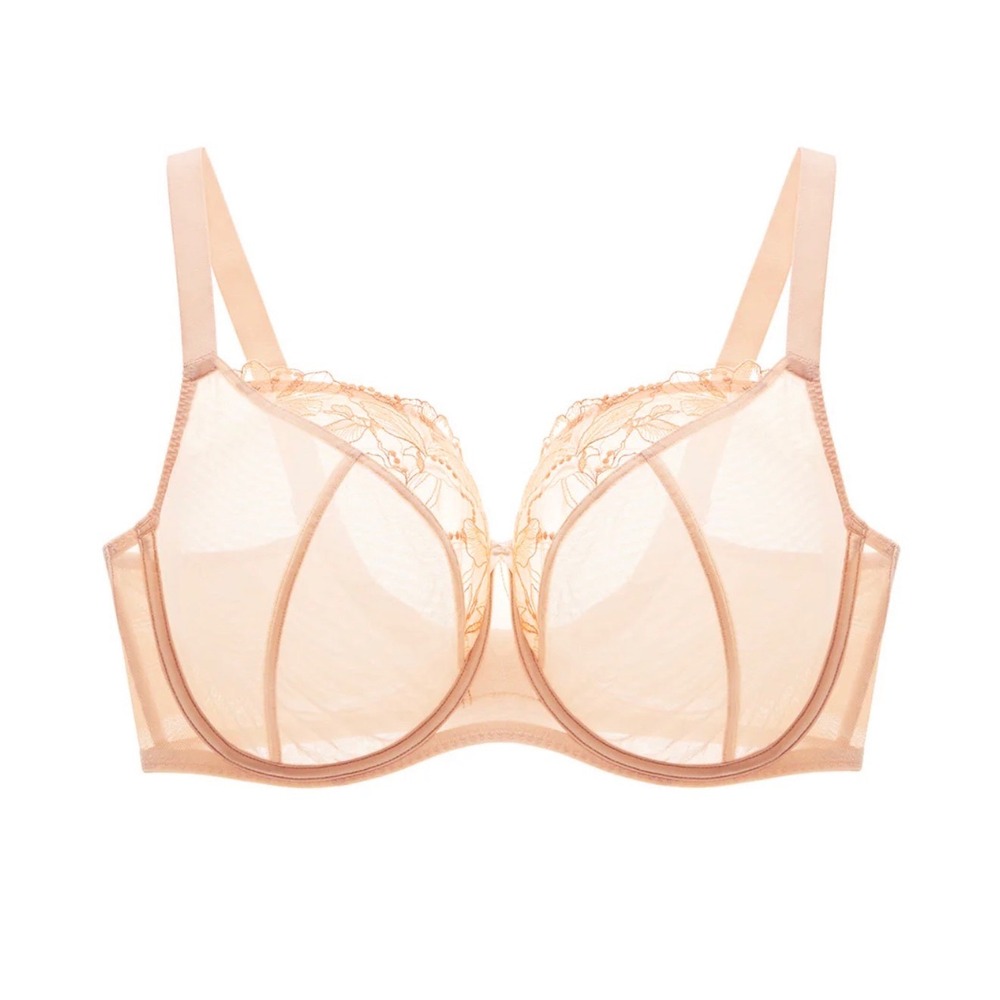 Understance Penny FlexWire Unpadded‎ Balconette Lift Bra in peach